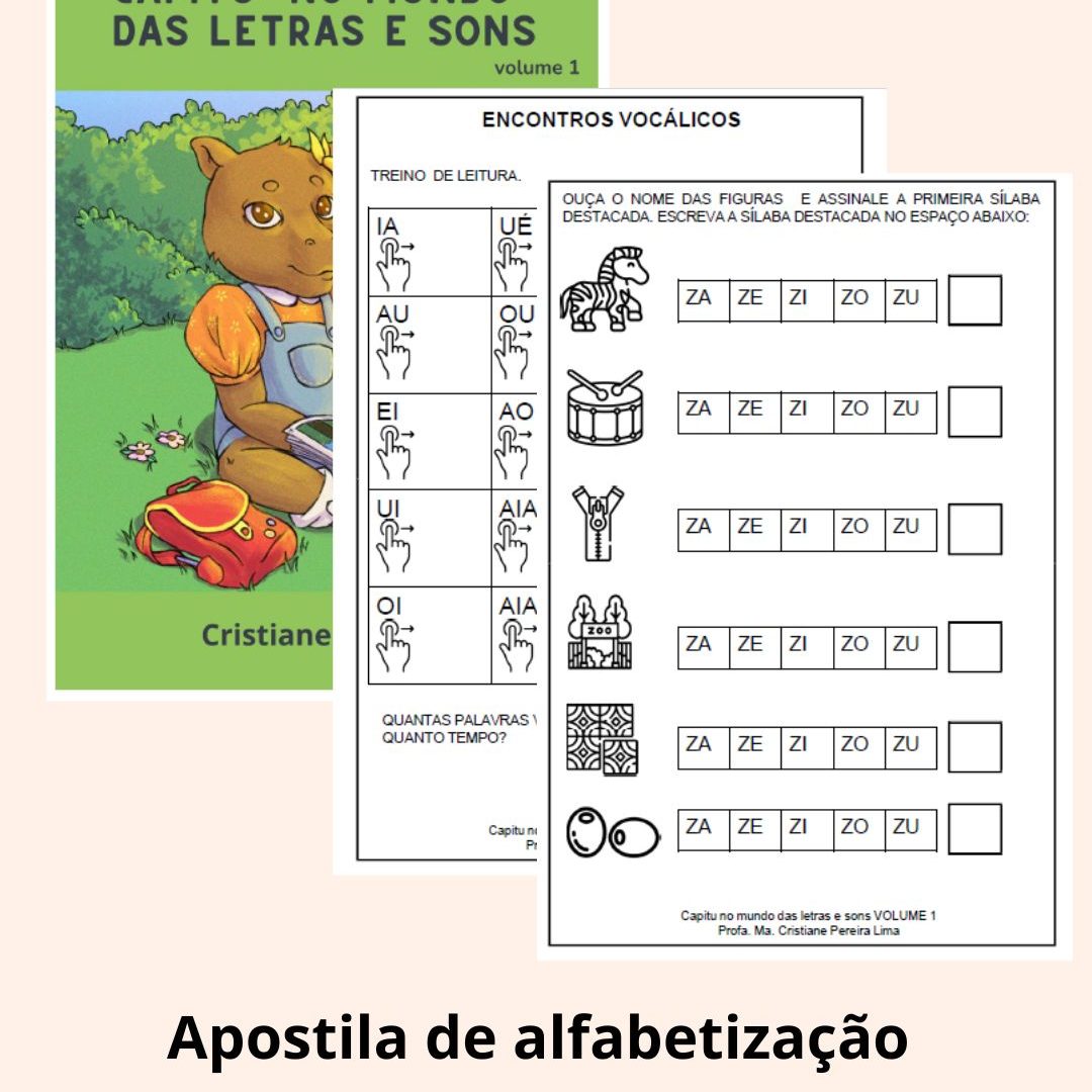 Apostila de alfabetização - Volume 1